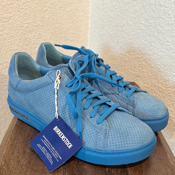 Birkenstock Shoes - BIRKENSTOCK Sneakers Bend Low
Suede Leather Blues Size 40 L9 M7